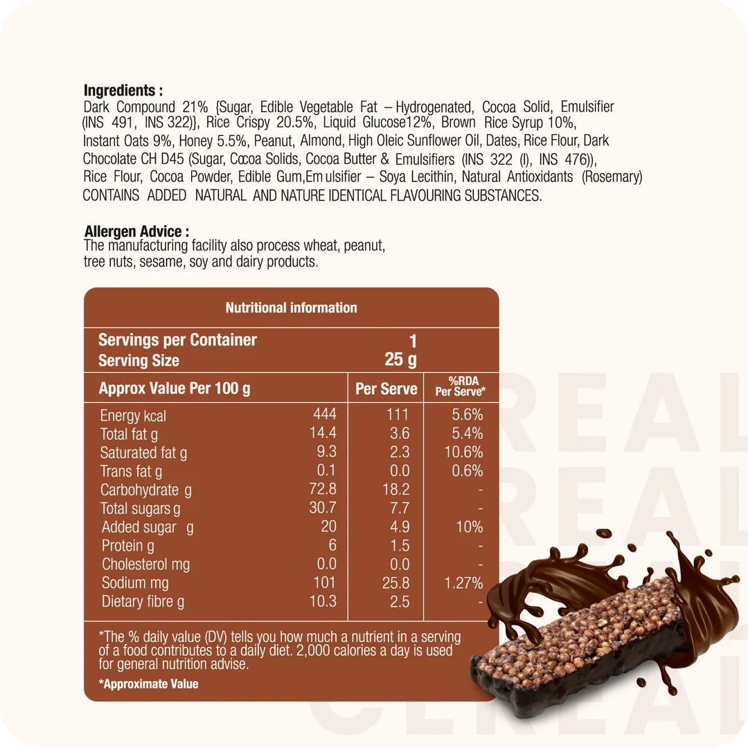 Cereal Bar Choco Crunch 150g (25g x 6 Packs)