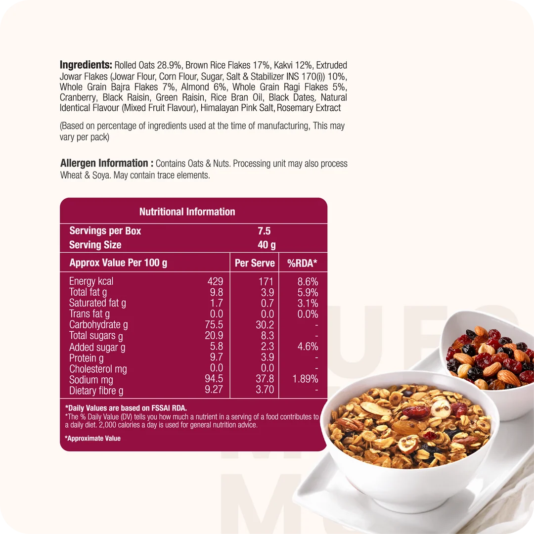 Fruit and Nuts Muesli 300gm