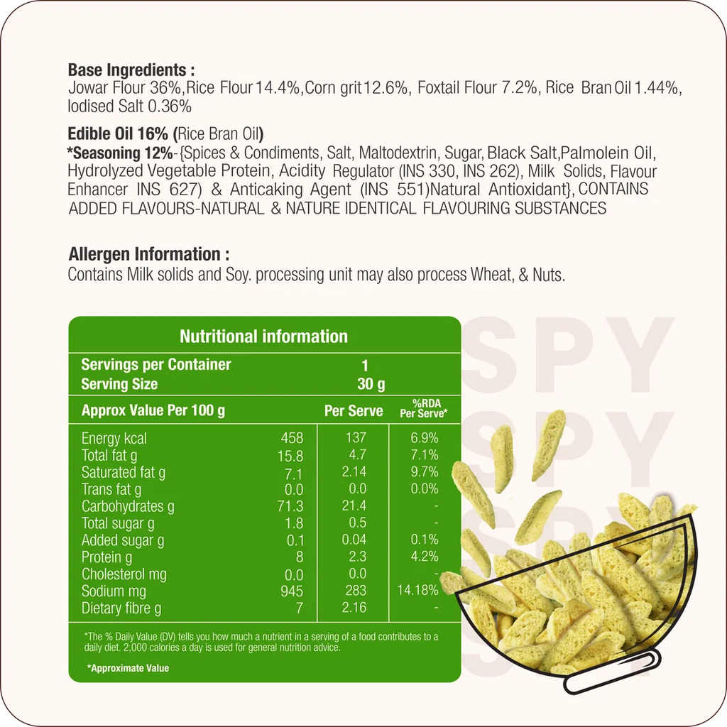 Millet Crispy Lime & Mint 300g (30g x 10 Packs)