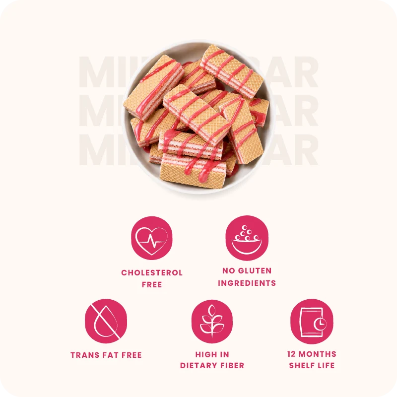 Millet Wafer Biscuits Strawberry 420g (70g x 6 Packs)