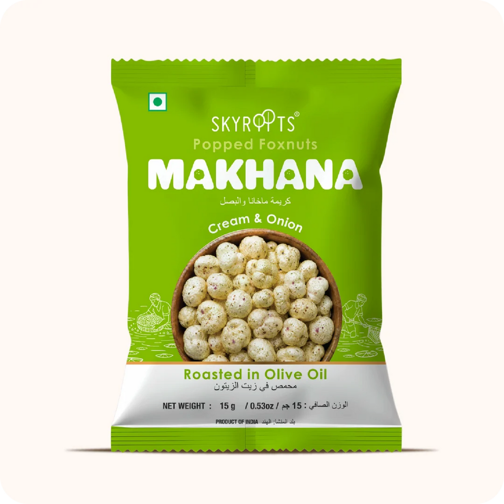 Makhana Sour Cream & Onion 60 g (15g x 4 Packs)