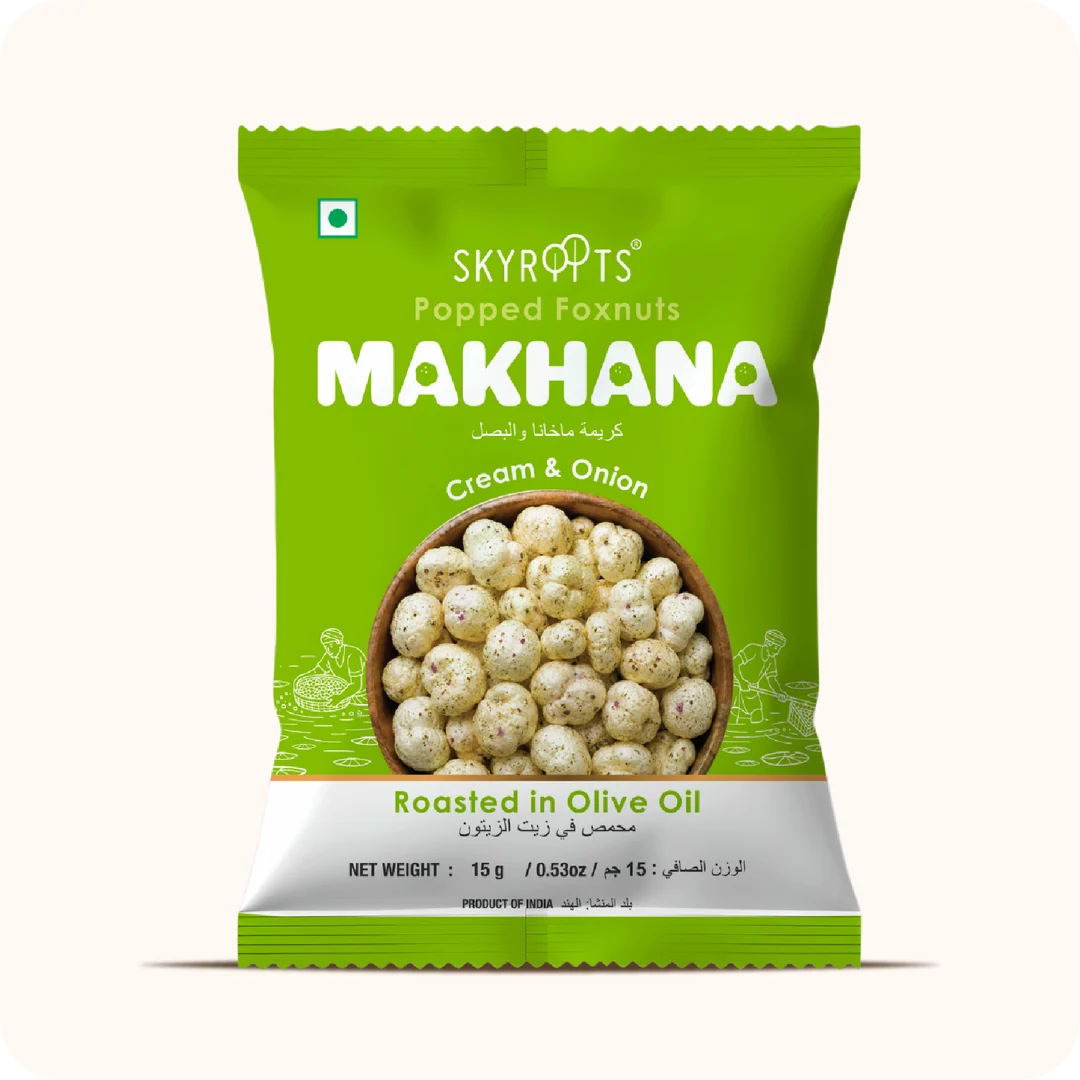 Makhana Sour Cream & Onion 60 g (15g x 4 Packs)