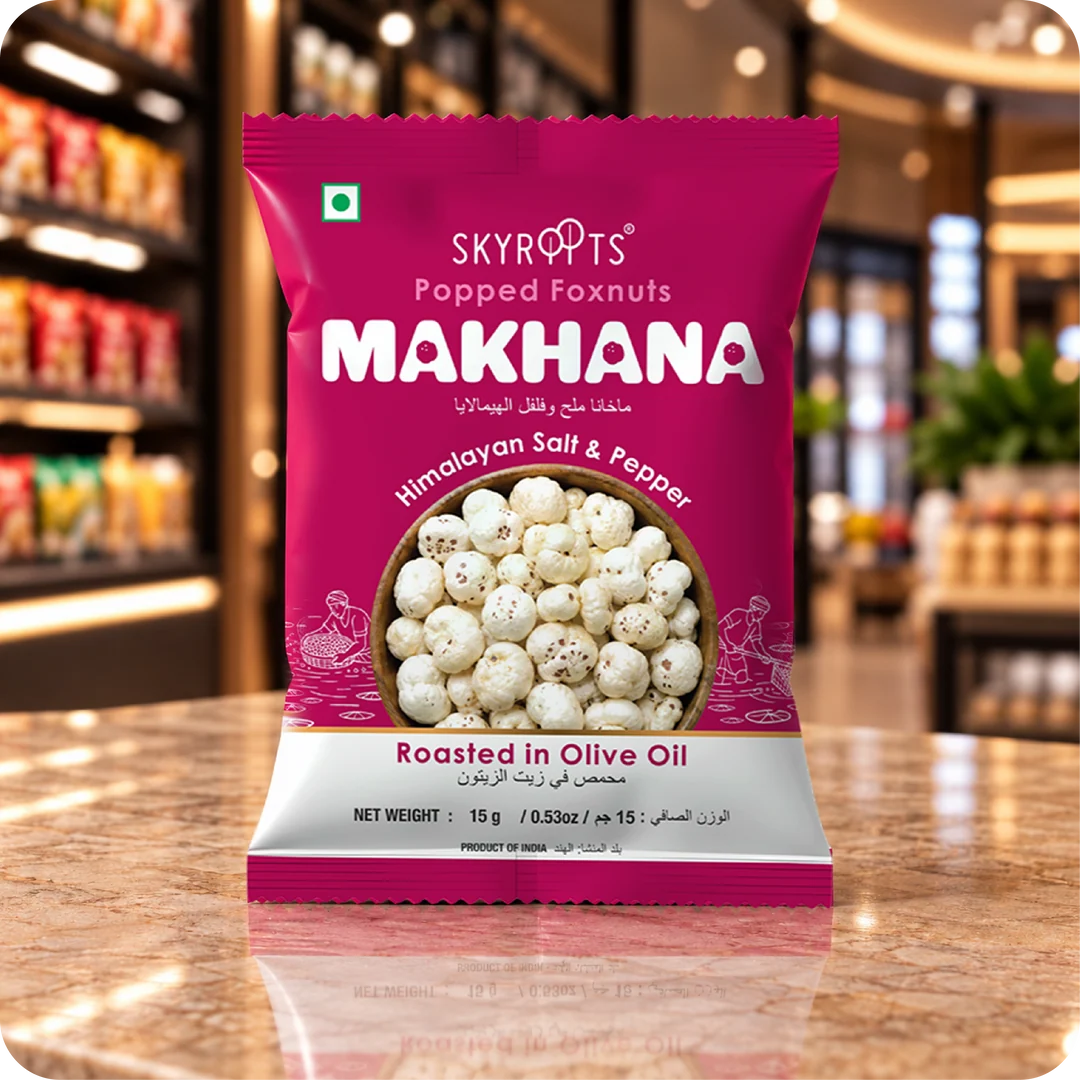 Makhana Himalayan Salt & Paper 60 g (15g x 4 Packs)