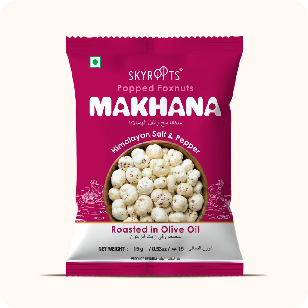 Makhana Himalayan Salt & Paper 60 g (15g x 4 Packs)
