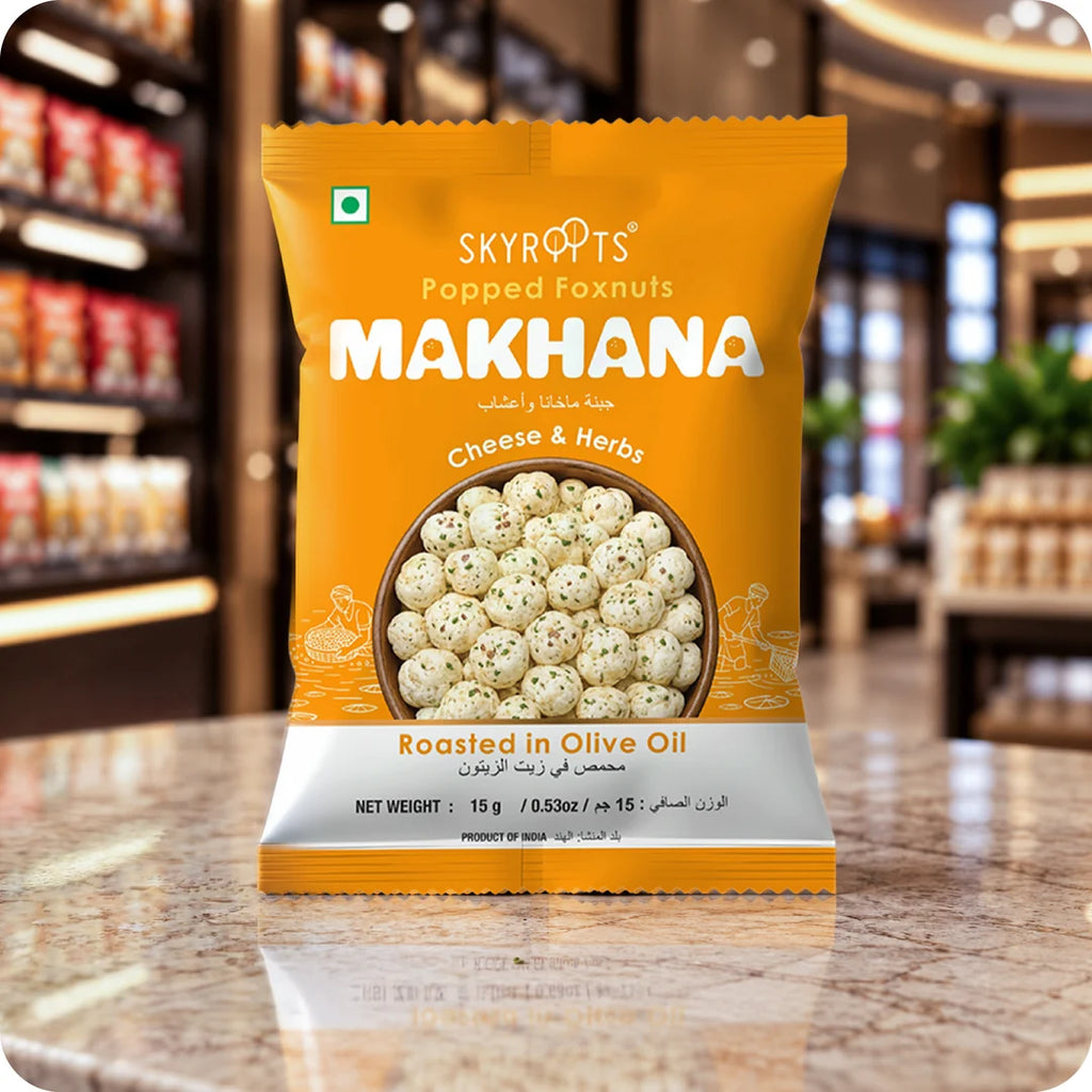 Makhana Cheese & Herbs 60 g (15g x 4 Packs)