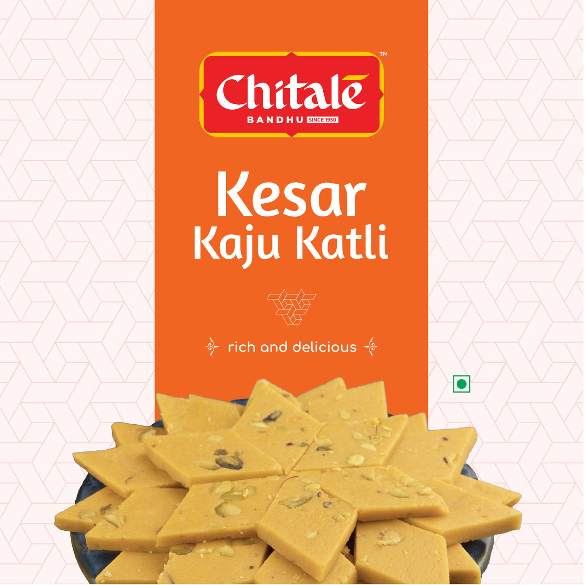 Kesar Kaju Katli – 250g