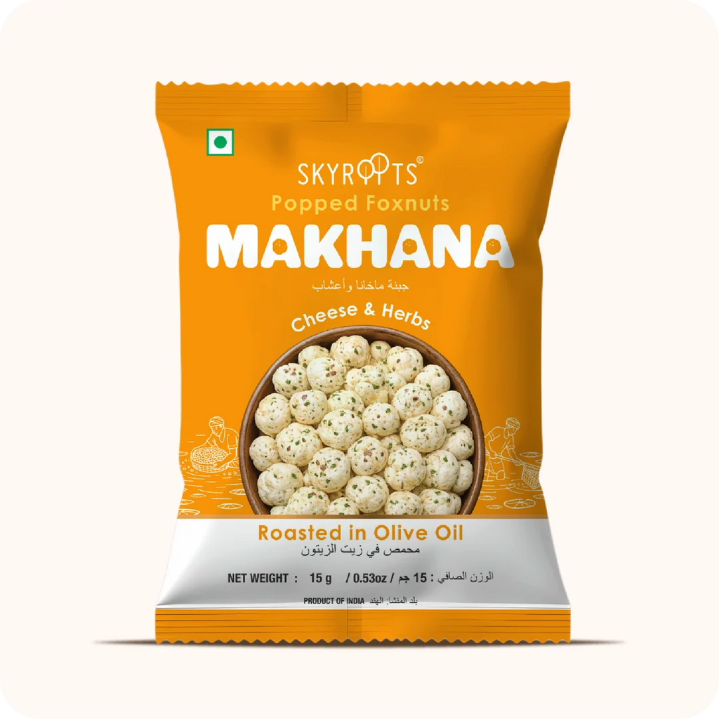 Makhana Cheese & Herbs 60 g (15g x 4 Packs)