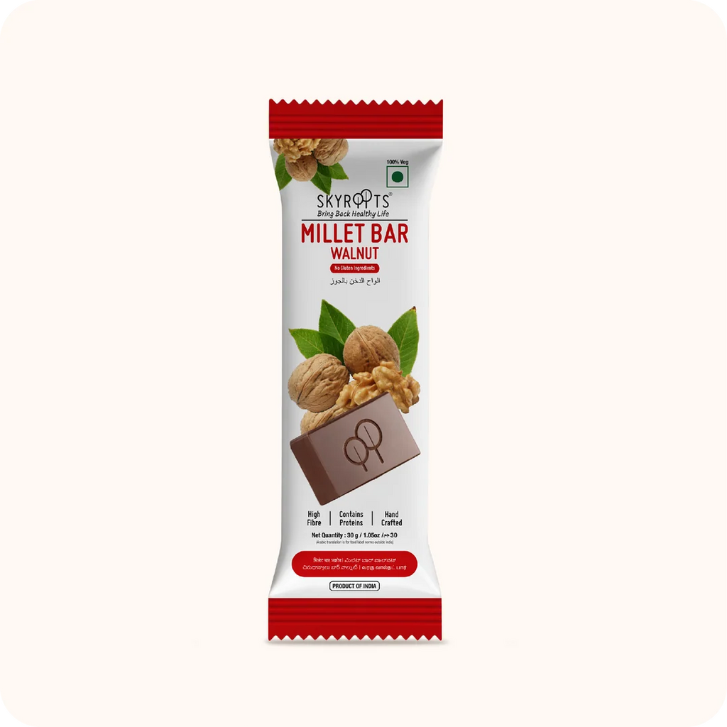 Walnut Millet Bar 240gm (30gm x 8 nos)