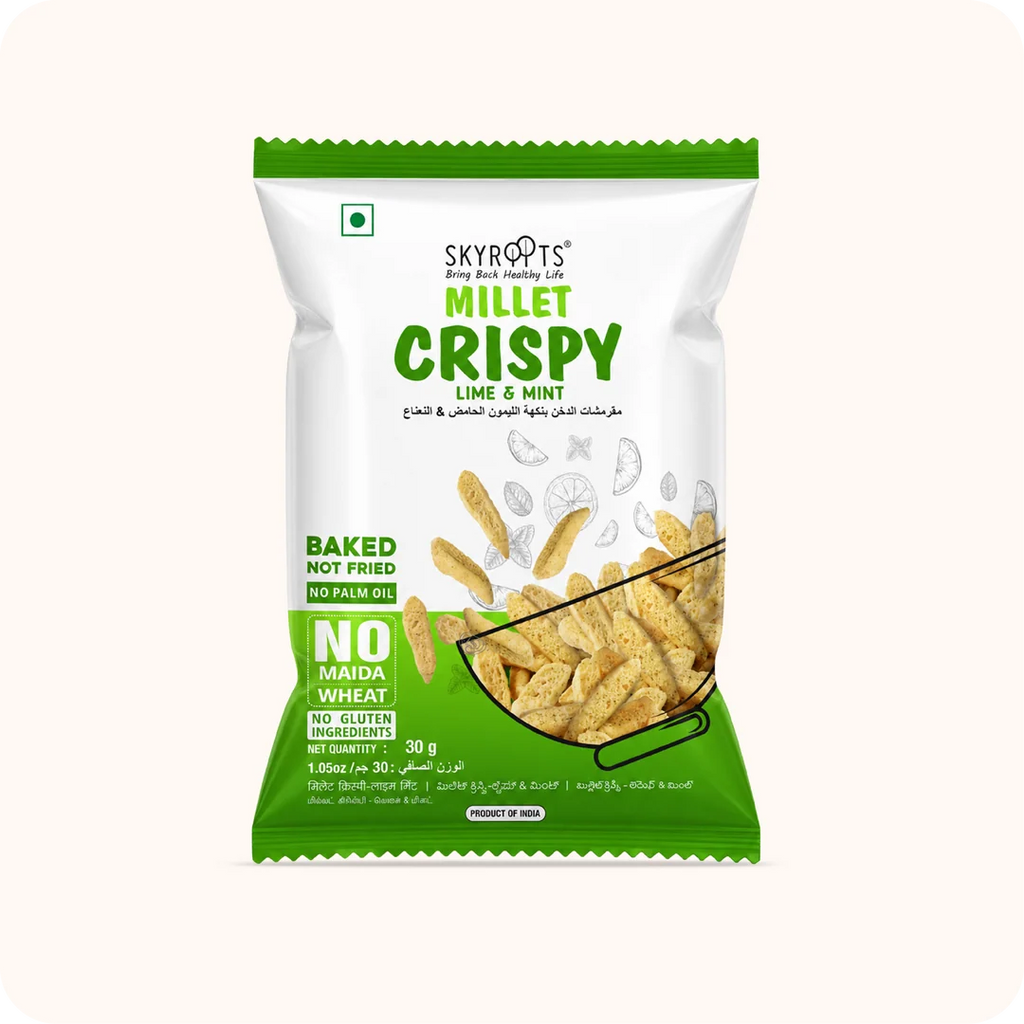 Millet Crispy Lime & Mint 300g (30g x 10 Packs)