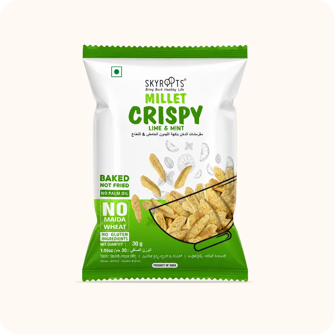 Millet Crispy Lime & Mint 300g (30g x 10 Packs)