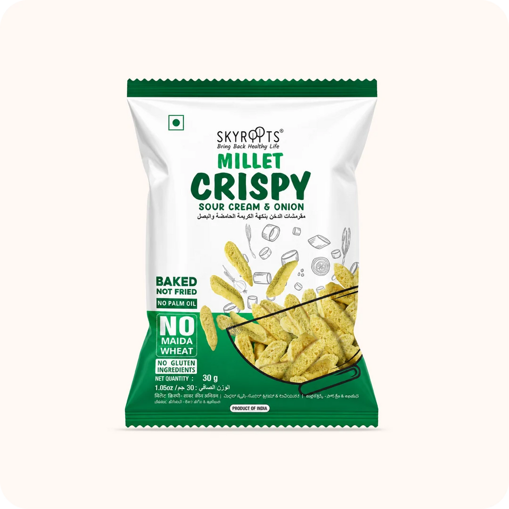 Millet Crispy Sour cream & Onion 300gm (30gm x 10 Packs)