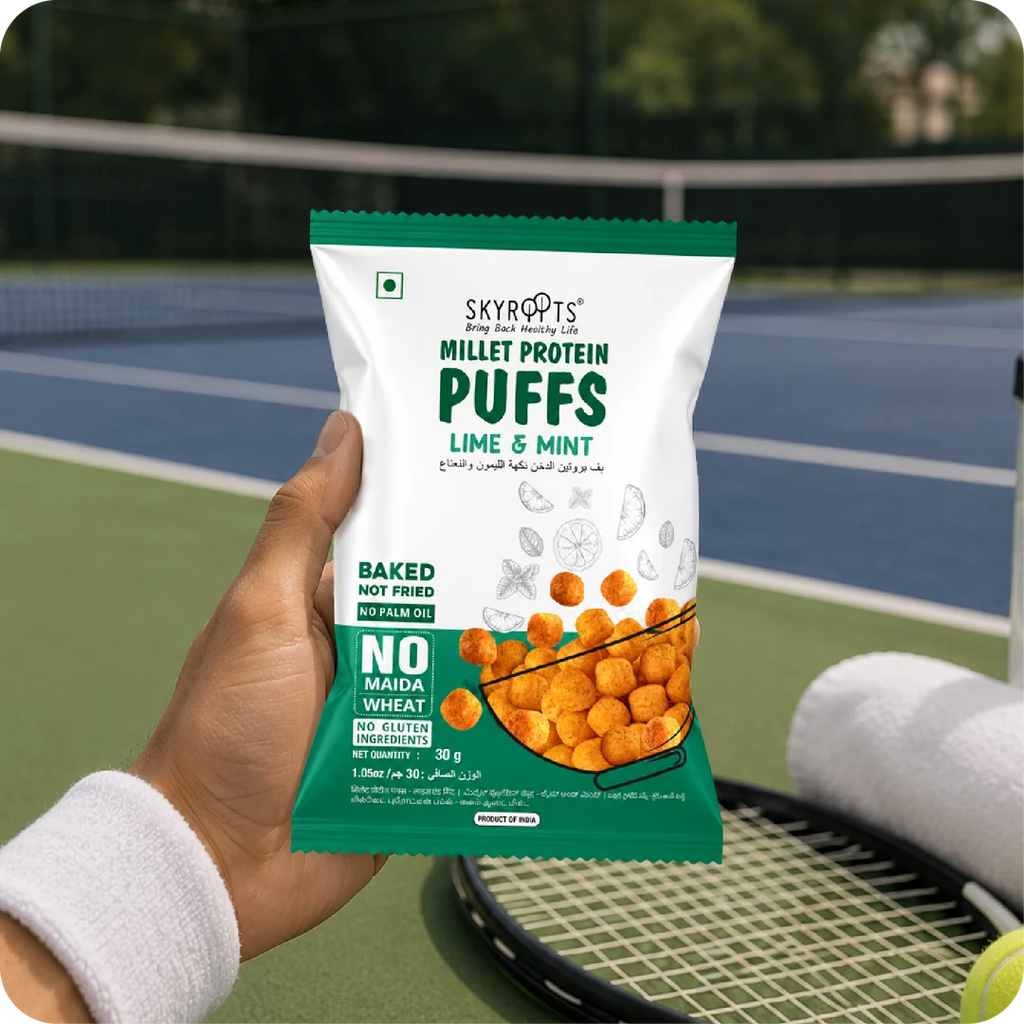 Millet Protein Puffs Lime and Mint 300g (30g x 10 Packs)