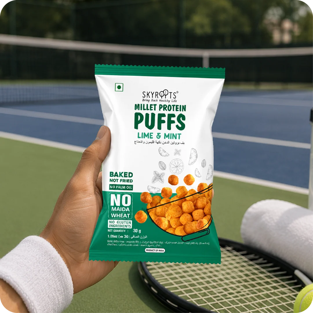 Millet Protein Puffs Lime and Mint 300g (30g x 10 Packs)