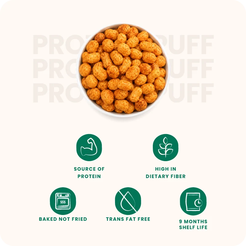 Millet Protein Puffs Lime and Mint 300g (30g x 10 Packs)