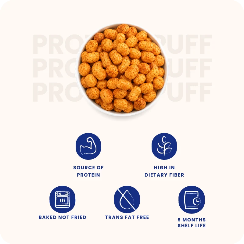 Millet Protein Puffs Sour Cream & Onion 300g (30g x 10 Packs)