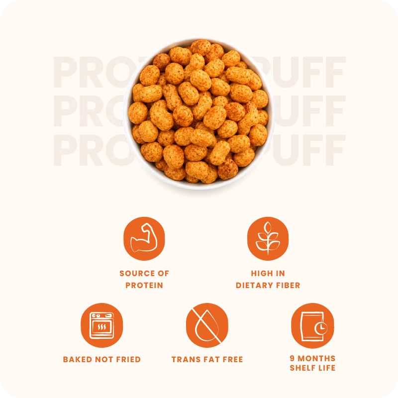 Millet Protein Puffs Pizza Masala 300g (30g x 10 Packs)