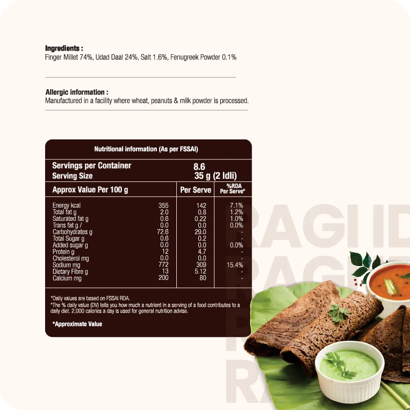 Ragi Dosa Mix 400g