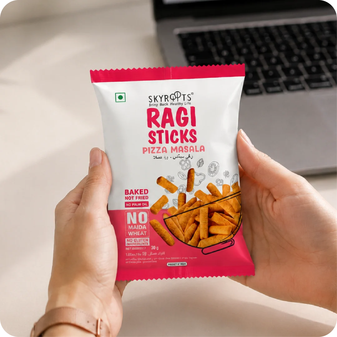 Millet Ragi Sticks Pizza Masala 300g (30g x 10 Packs)