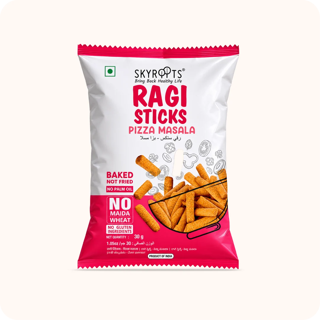 Millet Ragi Sticks Pizza Masala 300g (30g x 10 Packs)