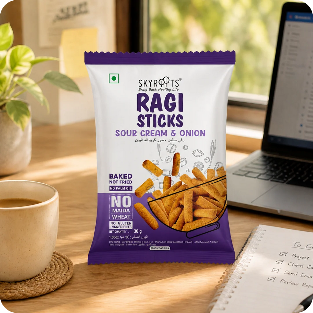 Millet Ragi Sticks Cream & Onion 300g (30g x 10 Packs)