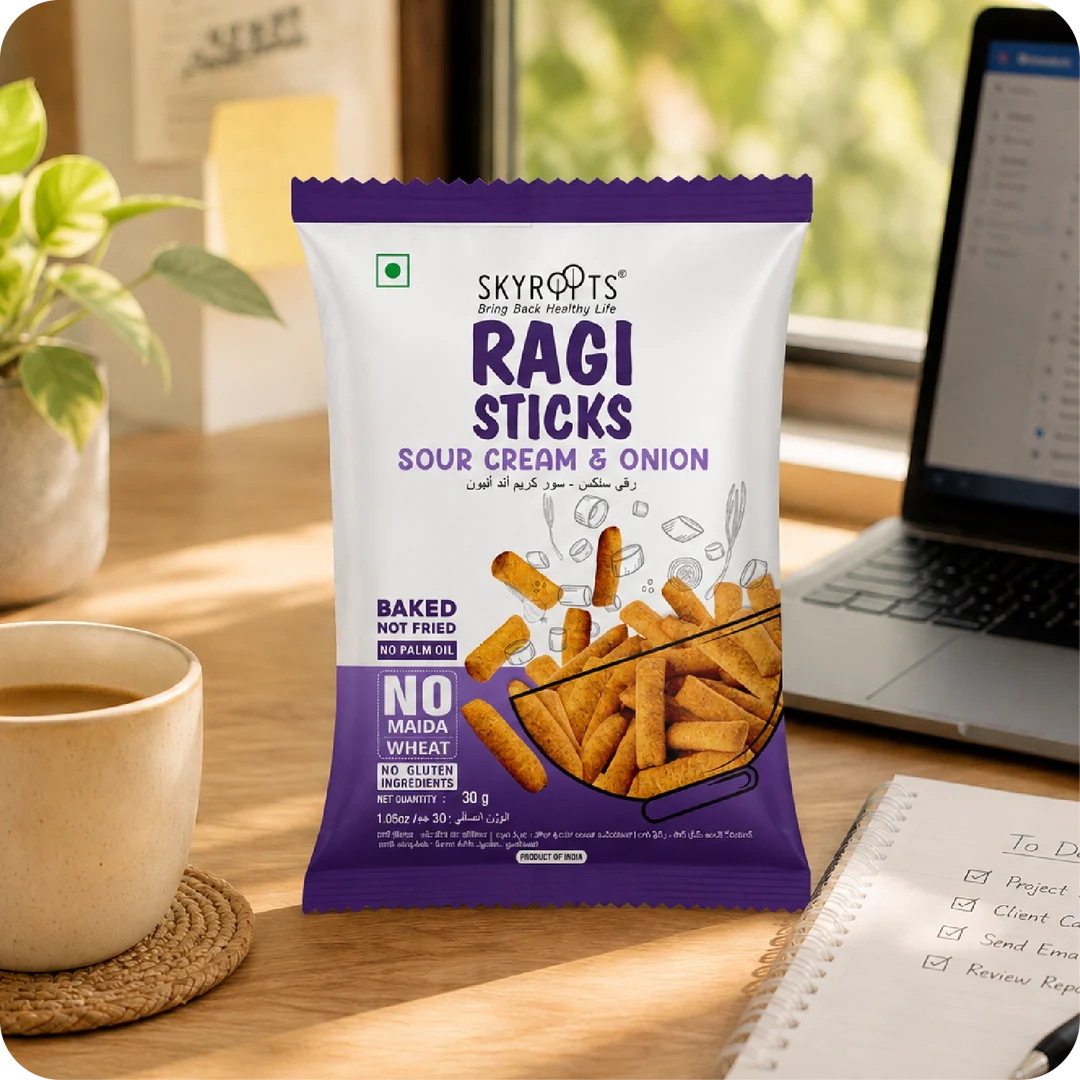 Millet Ragi Sticks Cream & Onion 300g (30g x 10 Packs)