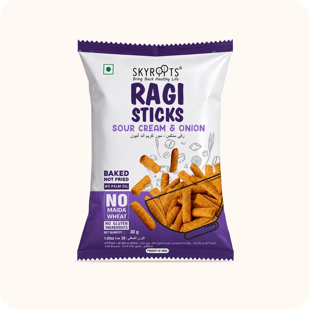 Millet Ragi Sticks Cream & Onion 300g (30g x 10 Packs)