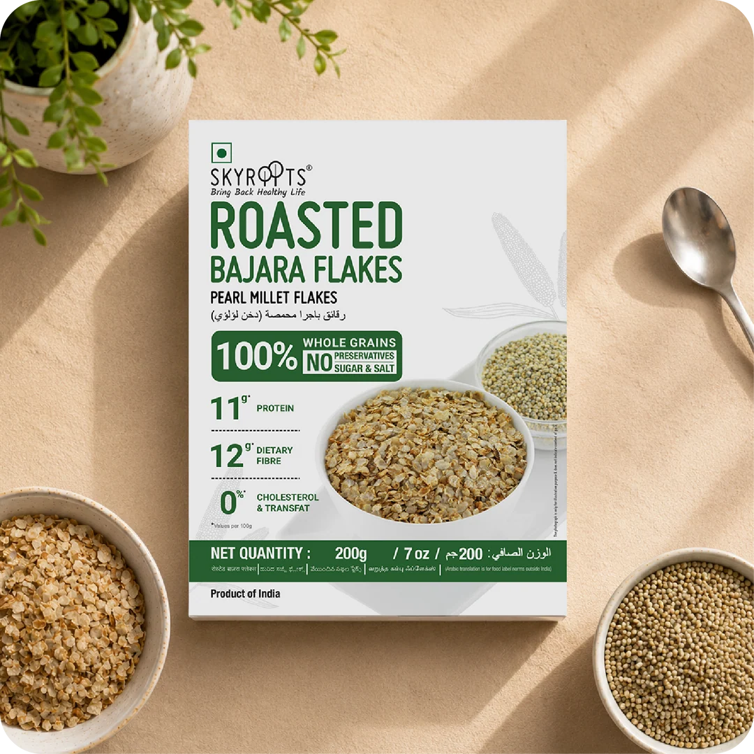 Roasted Bajara Flakes (Pearl Millet Flakes) 200gm