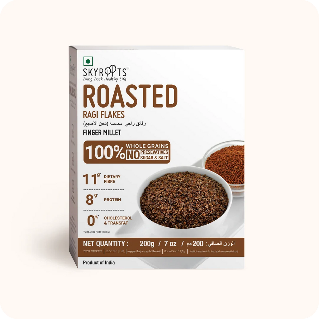 Roasted Ragi Flakes (Finger Millet Flakes) 200gm