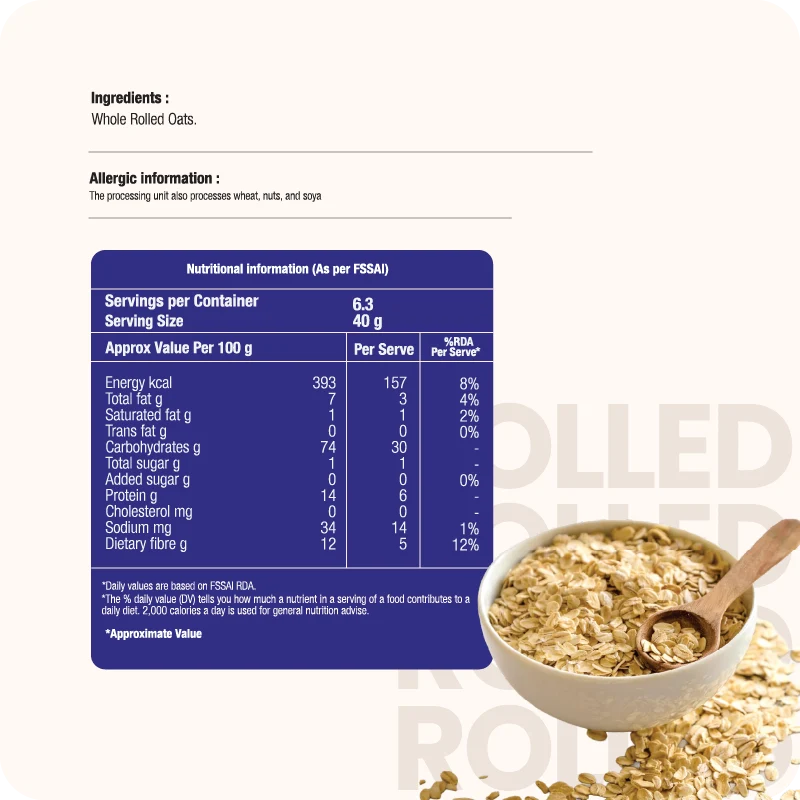 Rolled Oats 250g